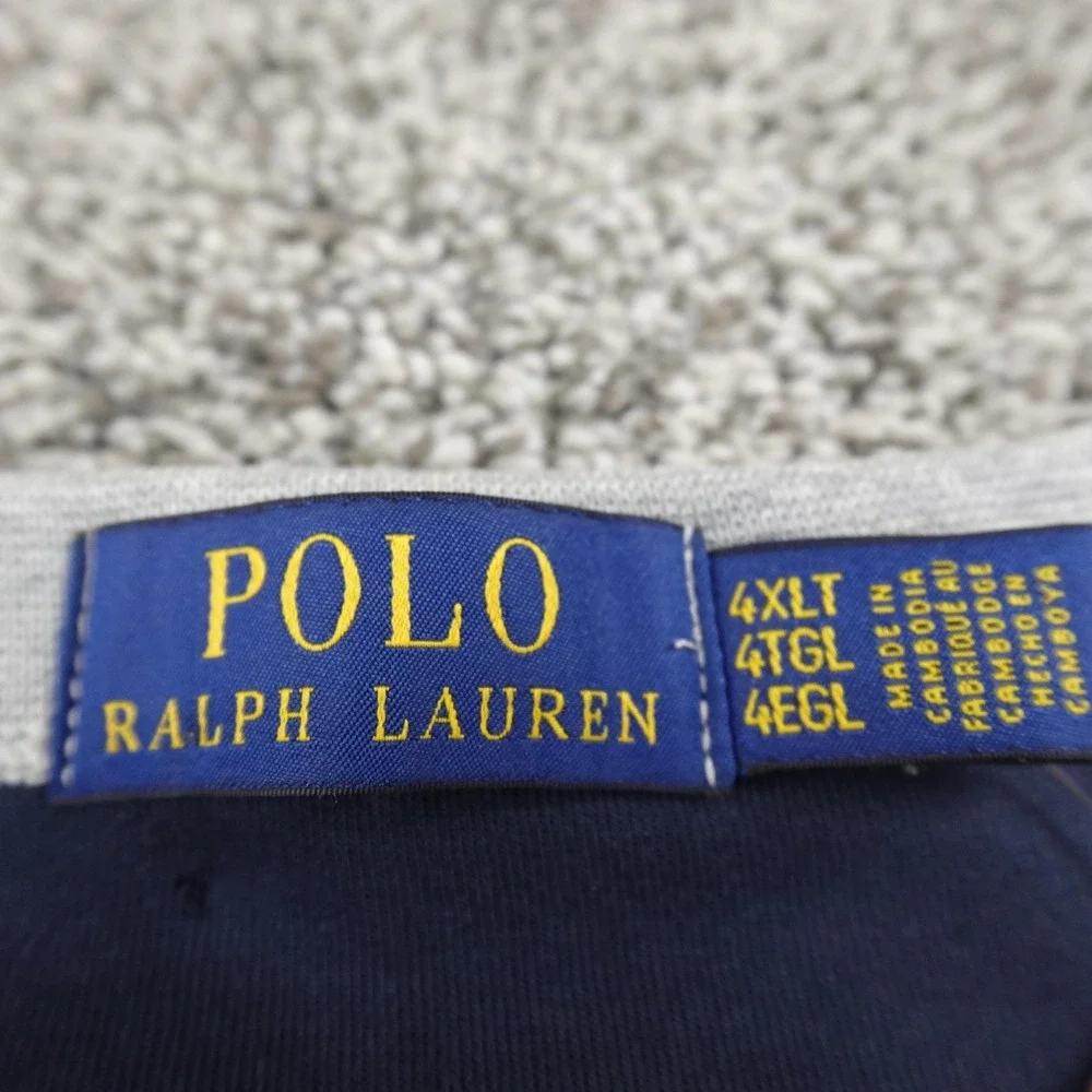 NEW Polo Ralph Lauren Sweatshirt Mens 4XLT Colorblock Pony Logo Crewneck Sweater